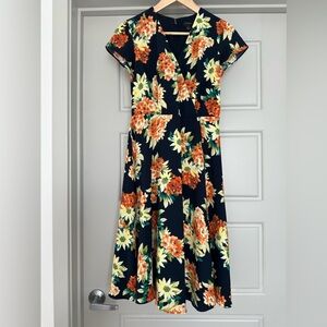 Ann Taylor Factory Flower Print Dress - 0